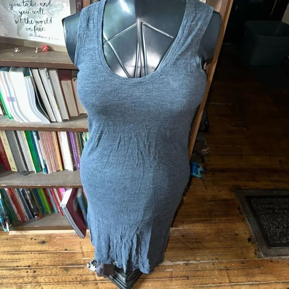 Madewell loungewear scoop neck stretchy midi knit T-shirt dress